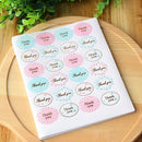 Golden THANK YOU Oval Stickers Labels Sealing Wedding Party Favors 24 BeautifulZ