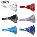 Men Women Elastic Button Headbands Hair Accessories Yoga Sports Head Wrap Daily