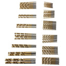 99pcs Titanium Coated High Speed Steel Serratula Drill Bit Set Tool 1.5mm - F7S9