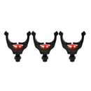 3x Magnetic Rod Grip Rest Head Y Shape Support Bracket Gripper Holder Black