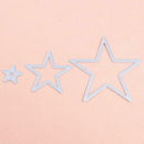 3pcs Stars Cutting Die Stencil Embossing Scrapbook Craft Frame Paper Card