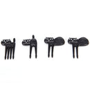 6Pcs Mini Animal Fork Fruit Picks Cute Cartoon Cat  Fork Bento Lunch Box Deco LJ