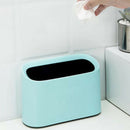 Nordic Style Desktop Trash Can Modern Oval Shatter-Resistant Plastic Small TT9L2