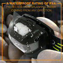 USB charging headlight LED headlight with red warning function outdoor wate P2Y7