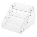 4 Layers Clear Bathroom Makeup Nail Polish Lash Mascara Rack Stand Holder Shelf
