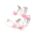 5Pcs 1:12 scale Cute Clear Bottle Simulation Mini Milk Bottle Feeding bottles BX