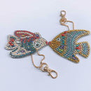 5pcs Goldfish DIY Full Drill Hand Diamond Painting Keychain Cross Stitch ODB