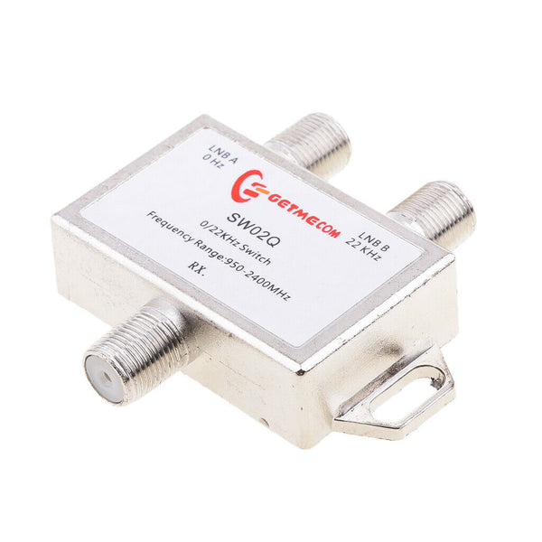 2x1 DiSEqC LNB Tone Satellite Multi FTA Switch 0/22KHz LNBF Switch