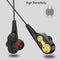 Wired earphone Super Bass Noise Isolation HIFI 3.5mm dual drive stereo In-E B5X9