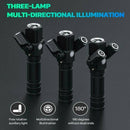 USB Rechargeable LED Bike Bicycle Front Headlight and Rear Tail Light Set Bright