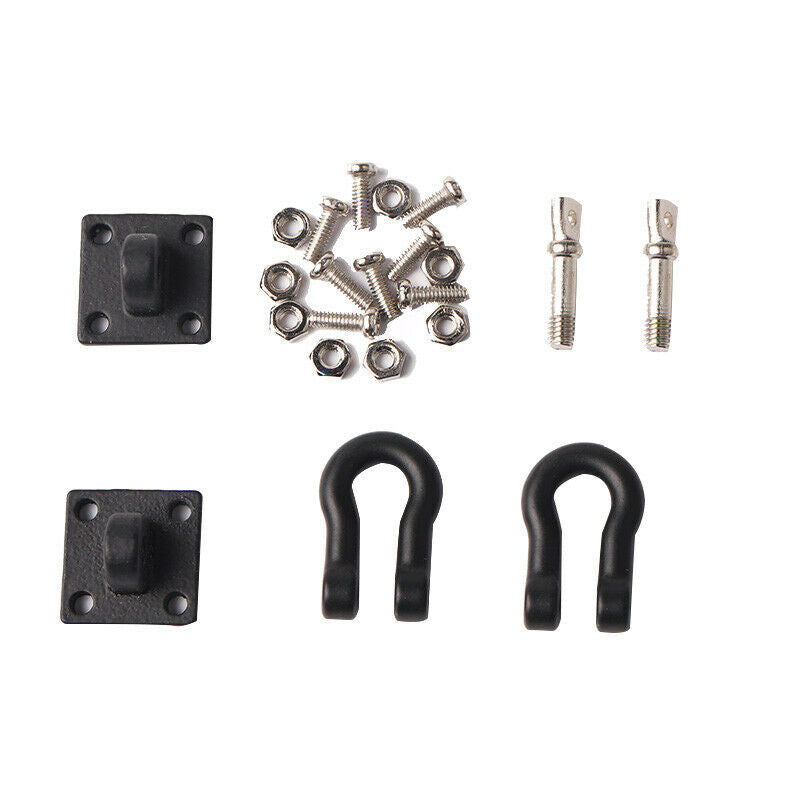 1/10 Rc Rock Crawler Metal Tow Shackle Trailer Hook For Axial Scx10 90046 T Y5X2