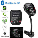 Wireless Bluetooth Car Kit FM Transmitter Handsfree Car Charger MP3 Player USB