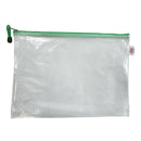Bai Ju Grid zipper file bag office bag student stationery bag, B4 38*28cm W