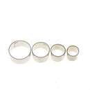 4 pcs Stainless Steel Round Circle Cookie Fondant Cake Mould Cutter Tool Hot BX