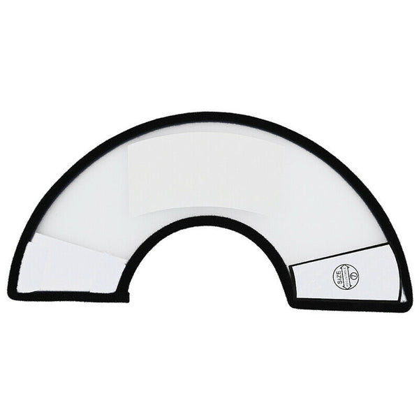 5X(Elizabethan Dog Cat Pet Wound Healing Cone E- Collar White with Black K8S1)