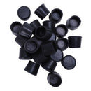 24 Pieces 25mm Black Round Rubber Leg Foot Lid Holder for Furniture Chairs