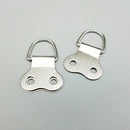 picture frame hanging D ring double NP nickel plated with screws ( pack of  Y2H8
