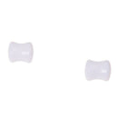 Pair of Solid Saddle Ear Plugs /Tunnel Gauges Earlet Eyelet Piercing JewelryP4F5