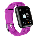 116 Plus 1.3 inch Touch Smart Bracelet Heart Rate Fitness Tracker (Purple)