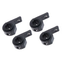 4 Pieces Black Front Rear Motorbike Turn Signal Light 33mm Fork Clamp