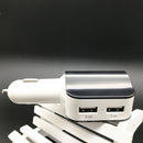 Black Multifunctional Cigarette Lighter Dual USB One with Two Car Chargers