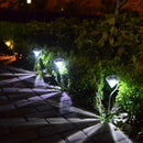4 Pieces Solar Outdoor Garden Square Path Landscope Decor Lamps  Warm Light