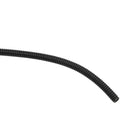 6mmx7mm Dia Flexible Corrugated Conduit Tube Pipe Hose Black 21M