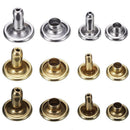 180* 6/8mm Leather Rivets Double Cap Rivet Tubular Metal Studs+Fixing To UXC