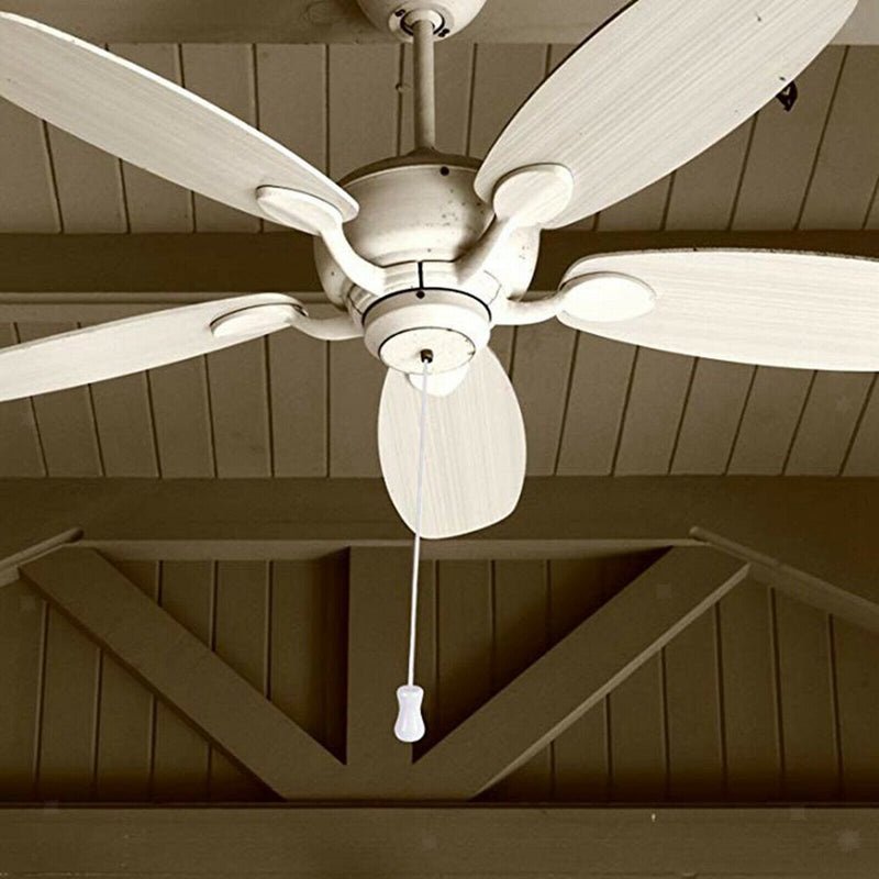 1.8mm White Braided Lift Shade Cord 55 Yards/Roll with 4x White Wood Pendant