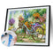 Frameless Painting By Numbers DIY Bicycle Hand Painted Canvas Oil Picture
