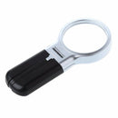 3X Handheld Reading Magnifier Magnifying Glass Jewelry Loupe LED Lights Desktop