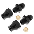 2 Pcs 6AN AN-6 Male to 5/16" 8mm Fuel Hose Line Tube Straight Fitting Adapters