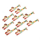 10Pcs Enamel Alloy Printing Animal Giraffe Charms Pendant Jewelry Craft Making