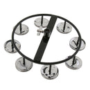4 Pairs Hi Hat Tambourine Jingle Ring Hand Percussion Instrument