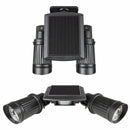 Solar Powered 14 LED Dual Head Motion Sensor Waterproof Wall Spotlight