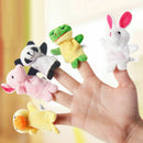 10pc Cartoon Biological Animal Finger Puppet Plush Baby Favor Toys .Child R1F7