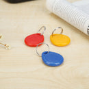 3 Keychains 125Khz Sensitive ID Card Token Label Keychain Rewritable Waterproof