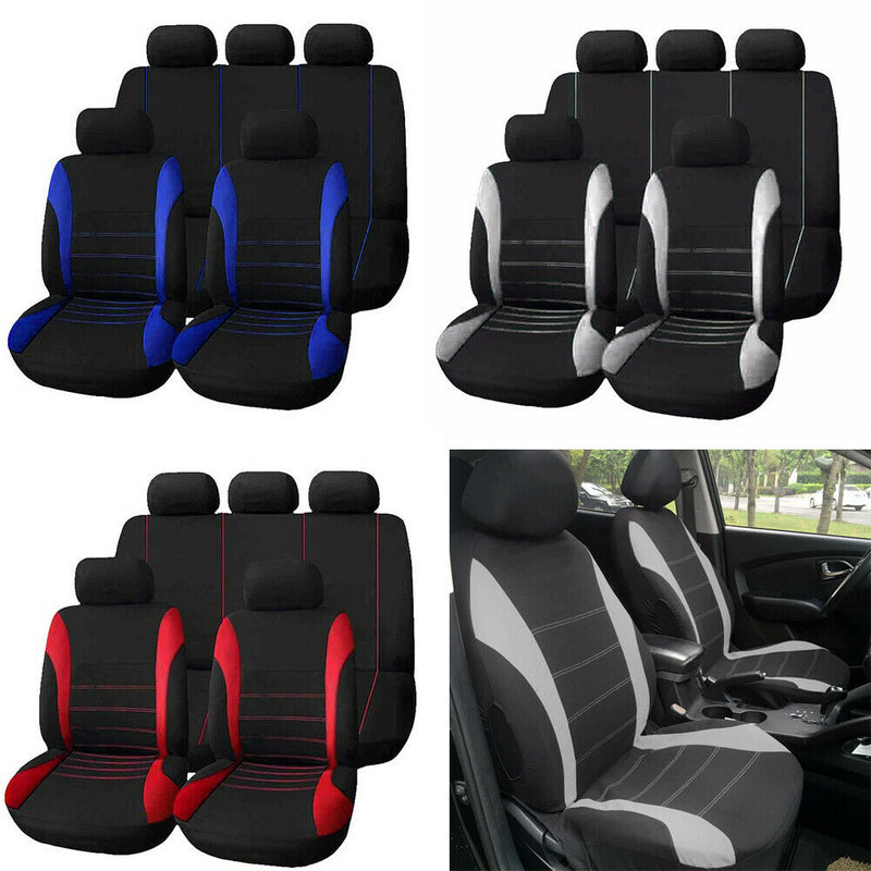 Car Seat Covers Universal 9 Set Full Car Styling Seat Cover for Crossovers Sedan
