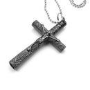 Jesus Cross Metal Drum Key Wrench Necklace Key Chain Crucifix Accessories Kit