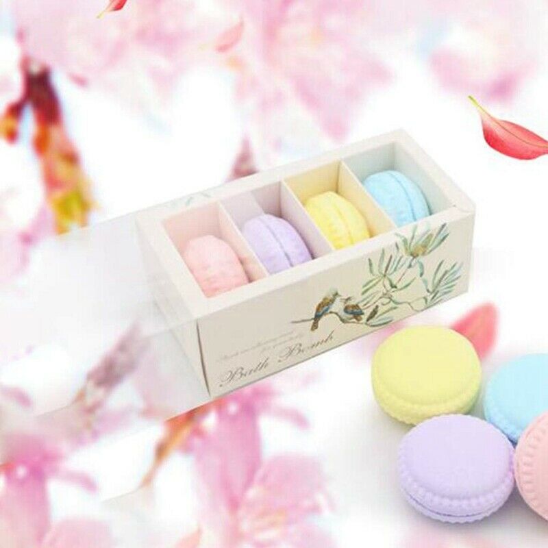Bathing Bombs Macaron Cake Essential Oil Bubble Bath Salt Ball Aromatherapy B6G6