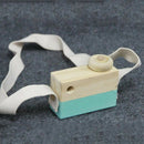 1 Pc Wooden Camera Home Wall Ornaments Cute Nordic Hanging Wooden Camera Ki A5P4