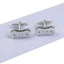 2Pairs Cuff Bicycle Bike Chain Cyclist & Kont Punk French Shirt Cufflinks