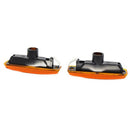 1 Pair Front Left Right Side Marker Light Lamp Housing Yellow Lens Replacem