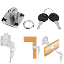 Cold Rolled Steel Zinc Alloy 138C-22 Drawer Lock Cabinet Locker with 2 Keys