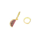 Fruit Watermelon Asymmetric Earrings Pendant Earrings Short Earrings Dance  U1O8