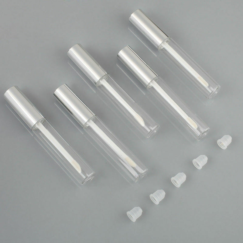 5Pcs 10ML Beautiful Pretty Empty Clear Lip Gloss Tube Lip Balm Bottle Container
