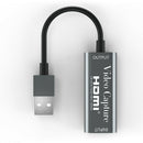 Audio Video Capture Card HDMI to USB 2.0 1080p 30fps for Gaming Broadcasting