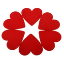 10PACK Heart Love Wood Slices Wooden Pieces for DIY Wedding Table Decor 48mm