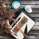 DIY Special Shaped Diamond Painting Leather Tassel Bookmark Creative Crafts
