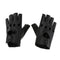 Women Mens PU leather Punk Rock Style Half Finger Hollow Holes Gloves